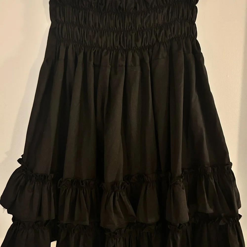 Black Corset-style Ruffled Skirt - Picture 3 of 4